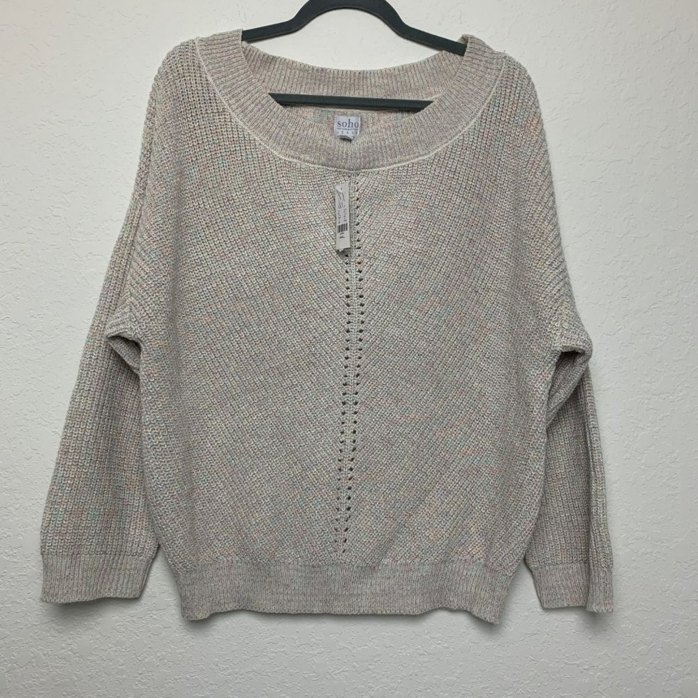NWT Soho NY&C Sweater Top Pastel Colors Small
